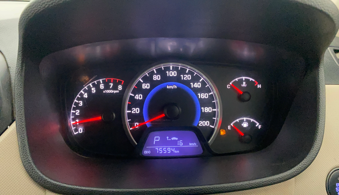 2016 Hyundai Grand i10 ASTA (O) AT 1.2 KAPPA VTVT, CNG, Automatic, 75,556 km, Odometer Image