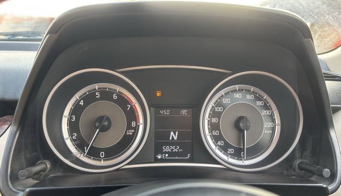 2017 Maruti Dzire ZXI PLUS AMT, Petrol, Automatic, 58,212 km, Odometer Image