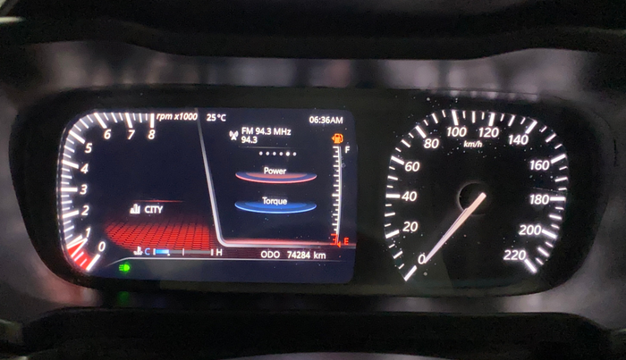 2021 Tata ALTROZ XZ PLUS I-TURBO PETROL DARK EDITION, Petrol, Manual, 74,268 km, Odometer Image