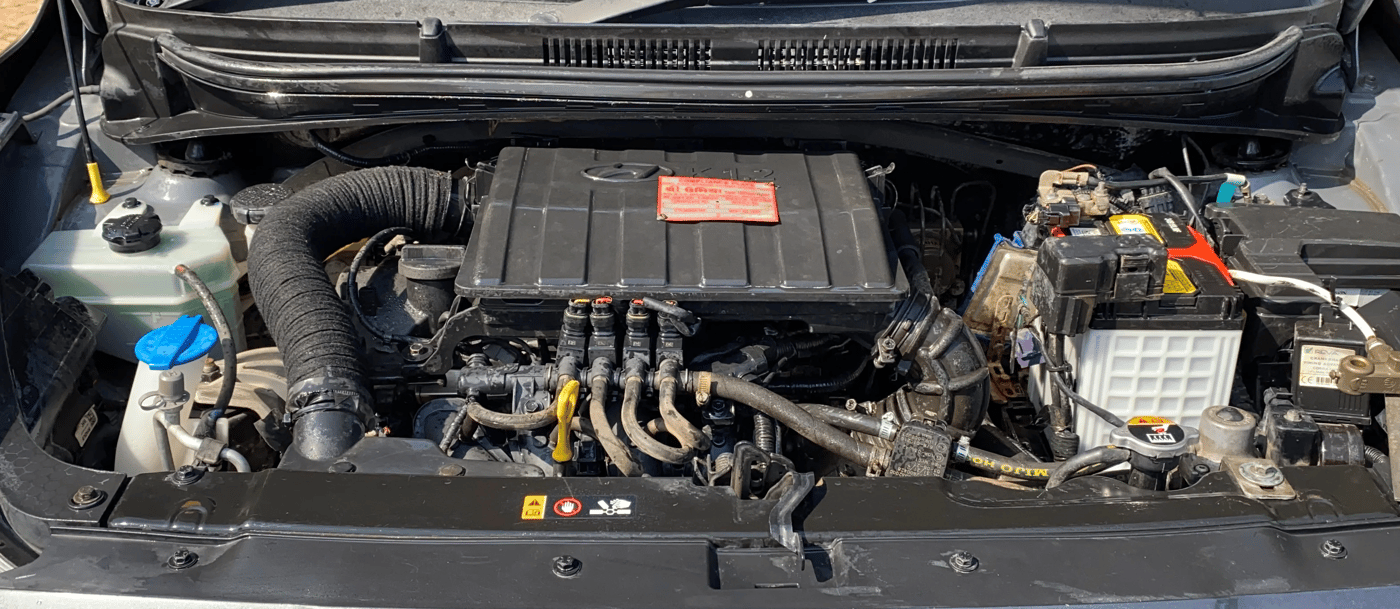 2021 Hyundai AURA S 1.2, CNG, Manual, 61,427 km, Engine View