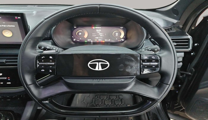 2024 Tata Safari ACCOMPLISHED DARK EDITION AT, Diesel, Automatic, 5,733 km, Steering Wheel Close Up