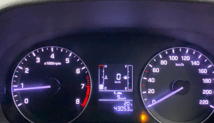 2017 Hyundai Creta E 1.6 PETROL, Petrol, Manual, 43,052 km, Odometer Image