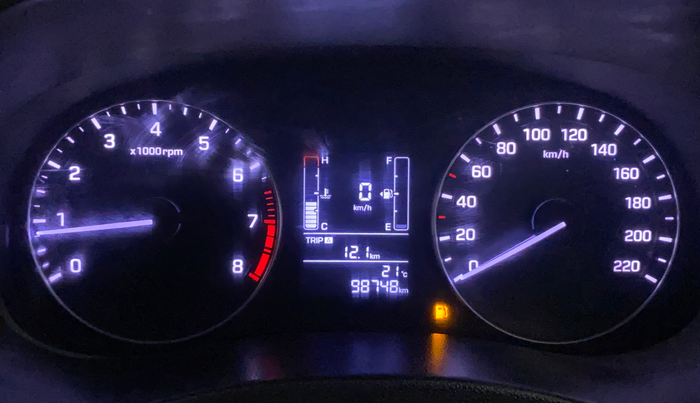 2017 Hyundai Creta SX PLUS 1.6 PETROL, Petrol, Manual, 98,739 km, Odometer Image