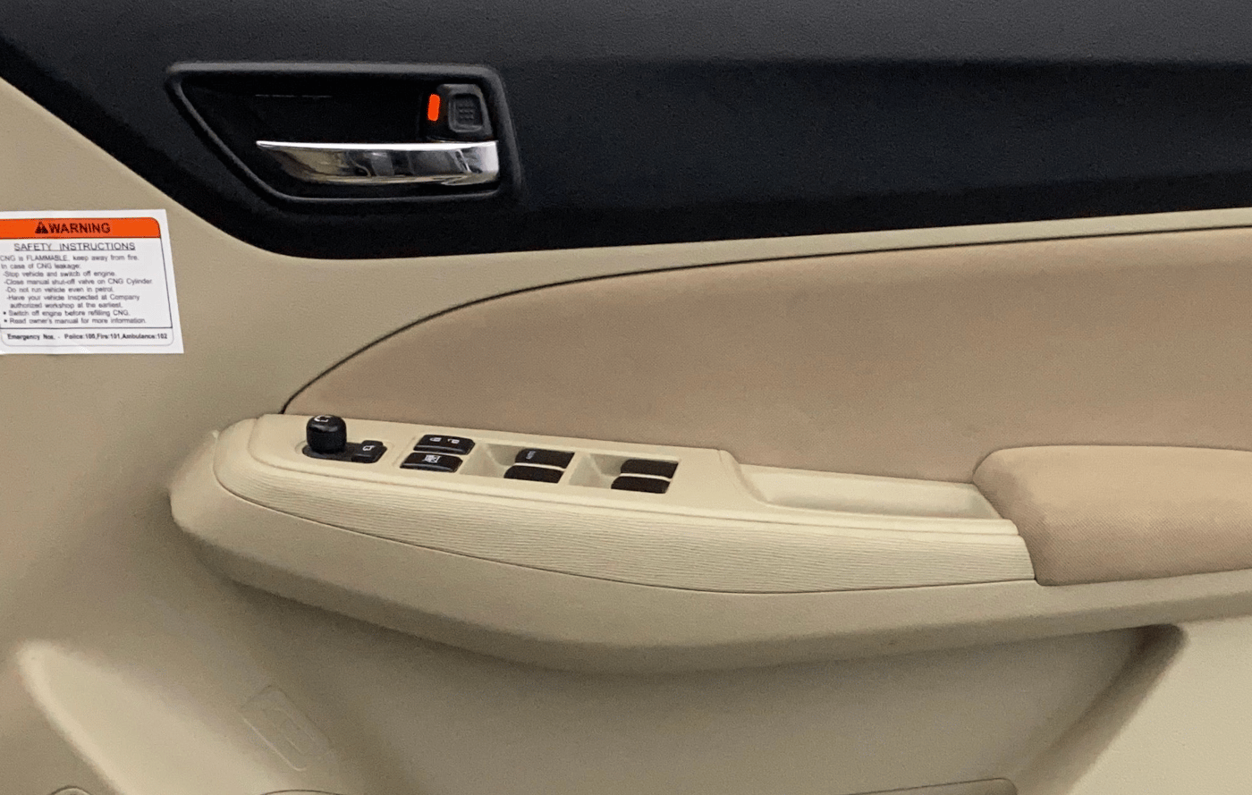 2022 Maruti Dzire VXI CNG, CNG, Manual, 7,757 km, Driver Side Door Panels Control