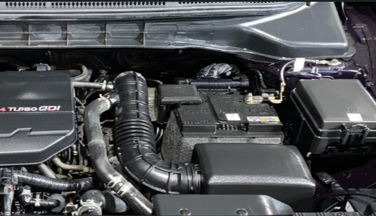 2022 KIA CARENS LUXURY PLUS 1.4 PETROL 7 STR, Petrol, Manual, 28,087 km, Engine View - Left