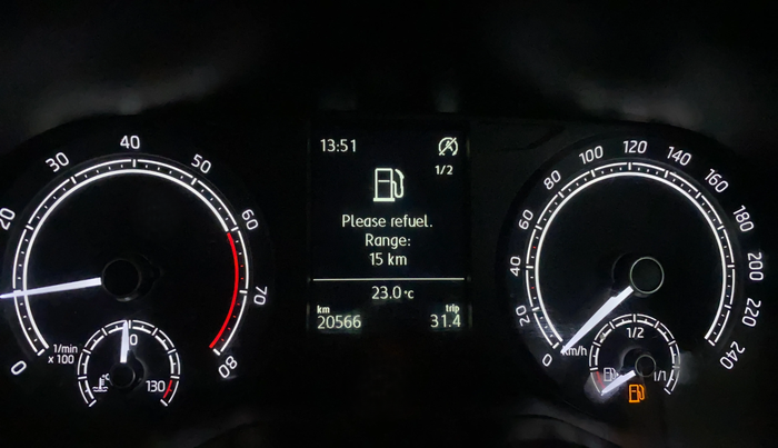2025 Skoda KUSHAQ ACTIVE 1.0L TSI MT, Petrol, Manual, 20,557 km, Odometer Image