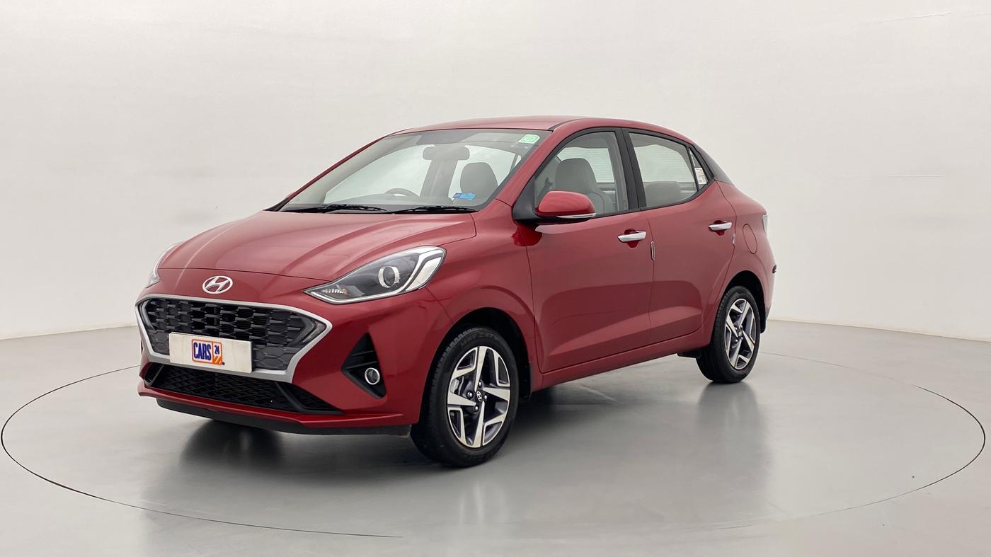 2022 Hyundai AURA SX (O) MT, Petrol, Manual, 3,382 km, Left Front Diagonal