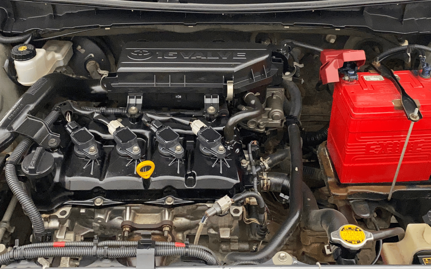 2013 Toyota Etios G, Petrol, Manual, 83,037 km, Engine View