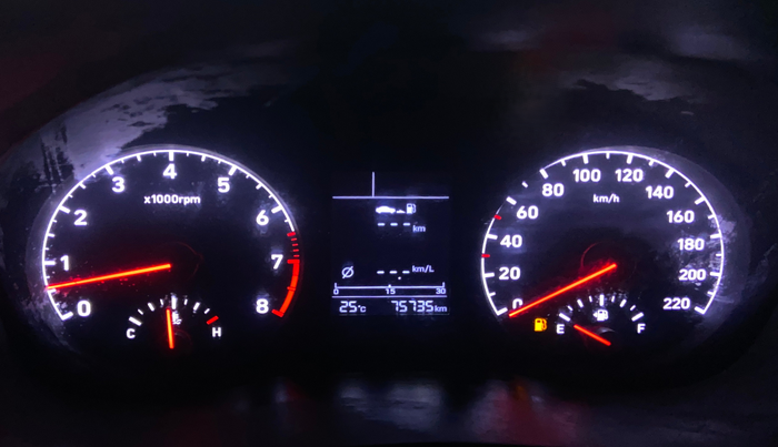 2018 Hyundai Verna 1.6 VTVT SX, Petrol, Manual, 75,000 km, Odometer Image