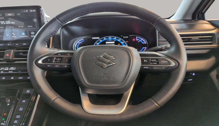 2024 Maruti Invicto ALPHA PLUS 7 STRONG HYBRID , Hybrid, Automatic, 8,036 km, Steering Wheel Close Up