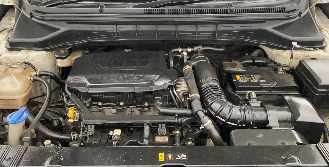 2023 KIA CARENS  PRESTIGE 1.5 TURBO PETROL IMT 7 STR , Petrol, Manual, 35,362 km, Engine View