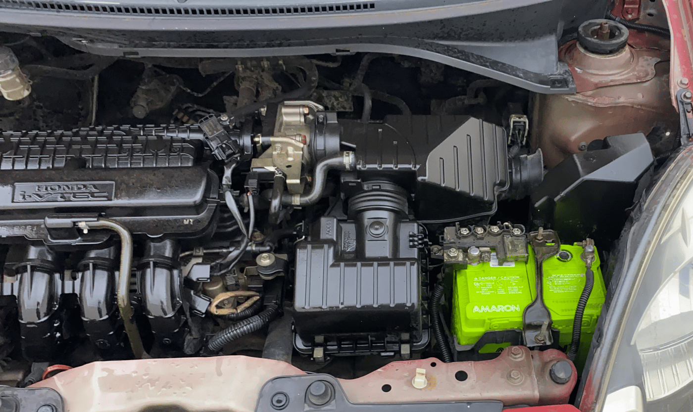 2013 Honda Brio S MT, Petrol, Manual, 79,394 km, Engine View - Left