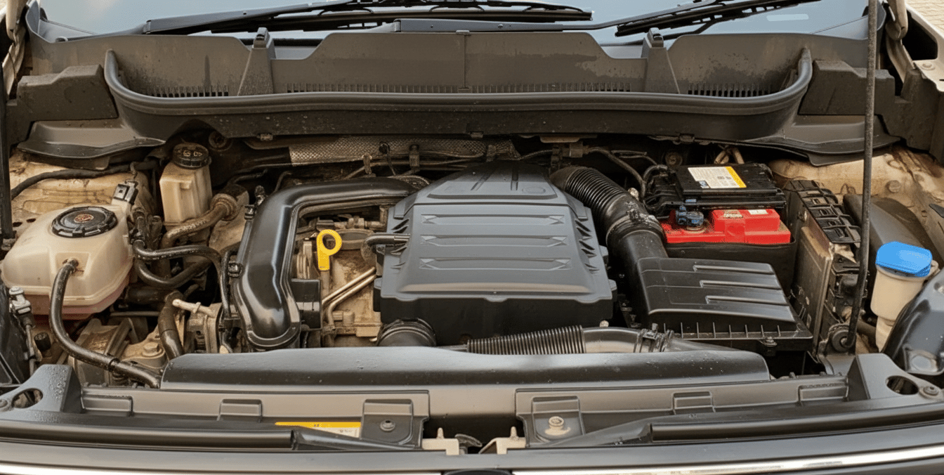 2021 Volkswagen TAIGUN TOPLINE 1.0 TSI AT, Petrol, Automatic, 53,910 km, Engine View