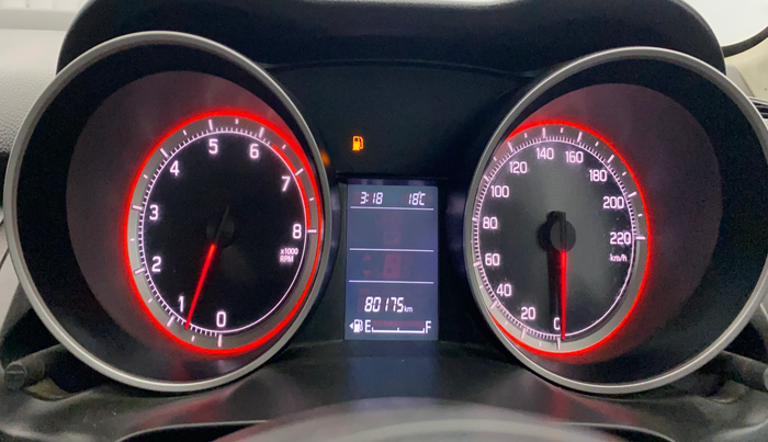 2020 Maruti Swift ZXI, Petrol, Manual, 80,168 km, Odometer Image