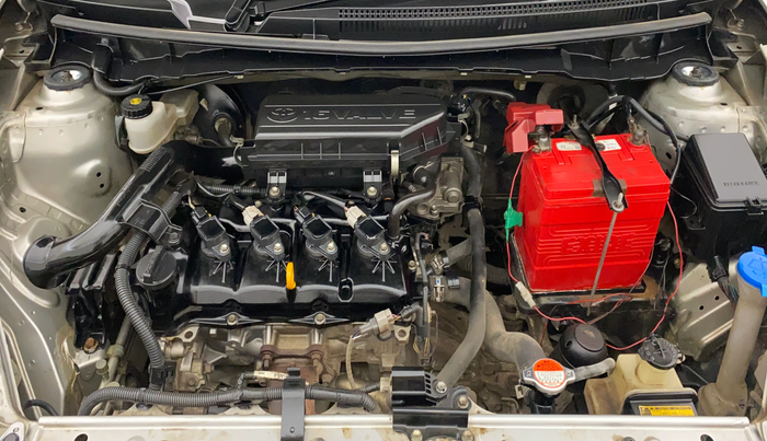 2014 Toyota Etios V, Petrol, Manual, 81,689 km, Engine View