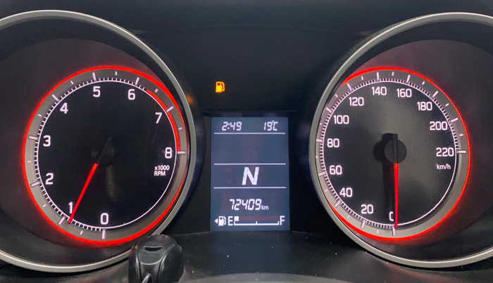 2019 Maruti Swift VXI AMT, Petrol, Automatic, 72,389 km, Odometer Image