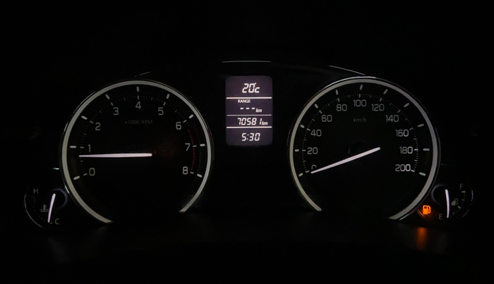 2016 Maruti Ciaz ZXI, Petrol, Manual, 70,565 km, Odometer Image