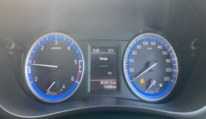 2015 Maruti S Cross ALPHA 1.3, Diesel, Manual, 74,524 km, Odometer Image