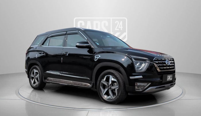 2024 Hyundai ALCAZAR Prestige 7 STR 1.5 Diesel MT, Petrol, Manual, 4,962 km, Right Front Diagonal