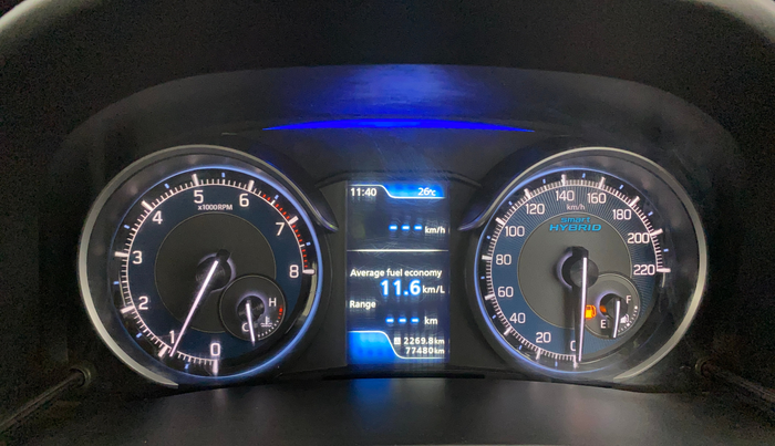2021 Maruti XL6 ZETA MT, Petrol, Manual, 77,479 km, Odometer Image