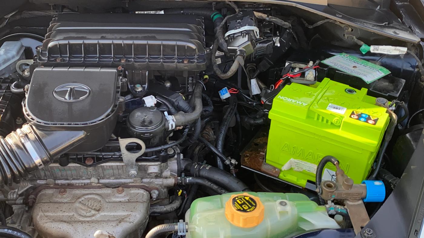 2019 Tata TIGOR XZ PETROL, CNG, Manual, 72,263 km, Engine View - Left