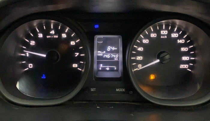 2017 Tata Tiago XM PETROL, Petrol, Manual, 1,46,478 km, Odometer Image
