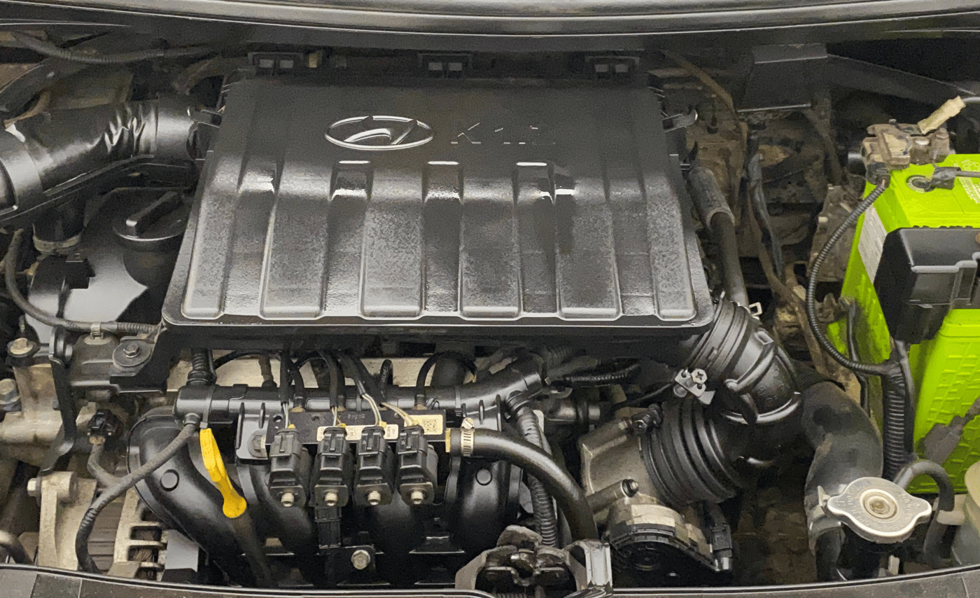 2018 Hyundai Xcent SX 1.2, CNG, Manual, 1,33,725 km, Engine View