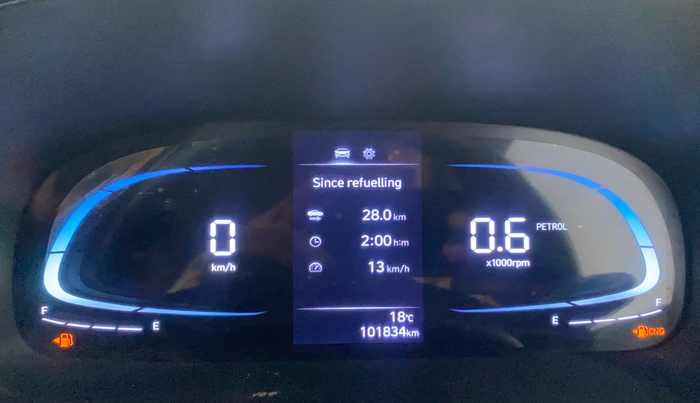 2023 Hyundai EXTER SX 1.2 CNG MT, CNG, Manual, 1,01,815 km, Odometer Image