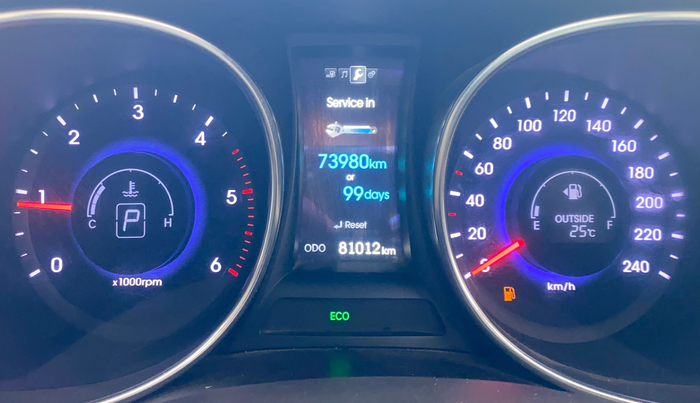 2015 Hyundai Santa Fe 4 WD AT, Diesel, Automatic, 81,011 km, Odometer Image