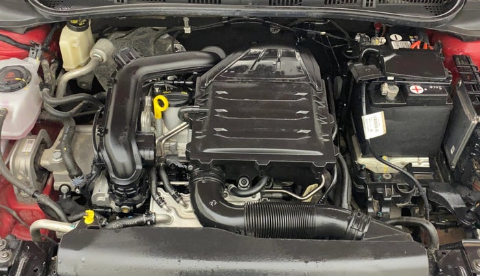 2023 Skoda SLAVIA STYLE 1.0L TSI AT, Petrol, Automatic, 17,580 km, Engine View