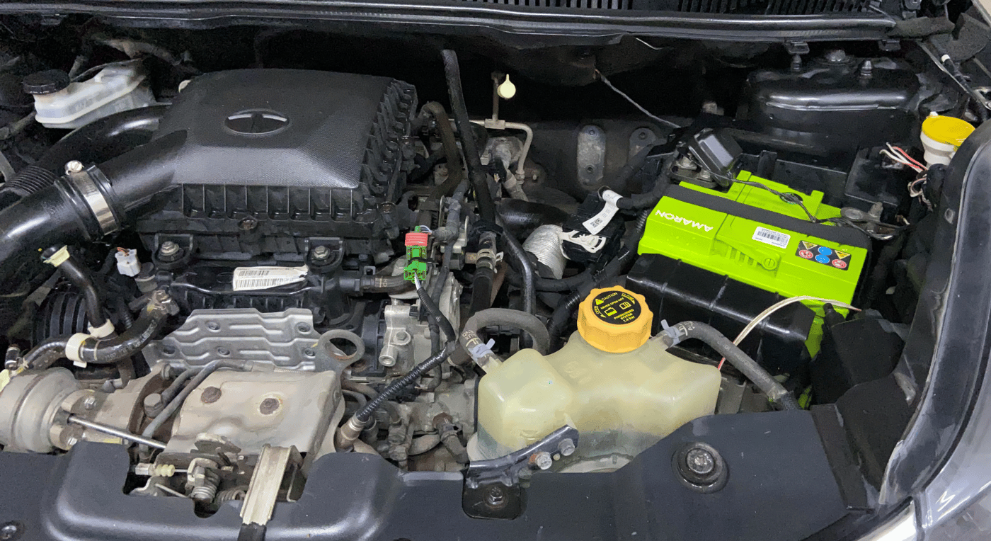 2017 Tata NEXON XM PETROL, Petrol, Manual, 50,490 km, Engine View - Left