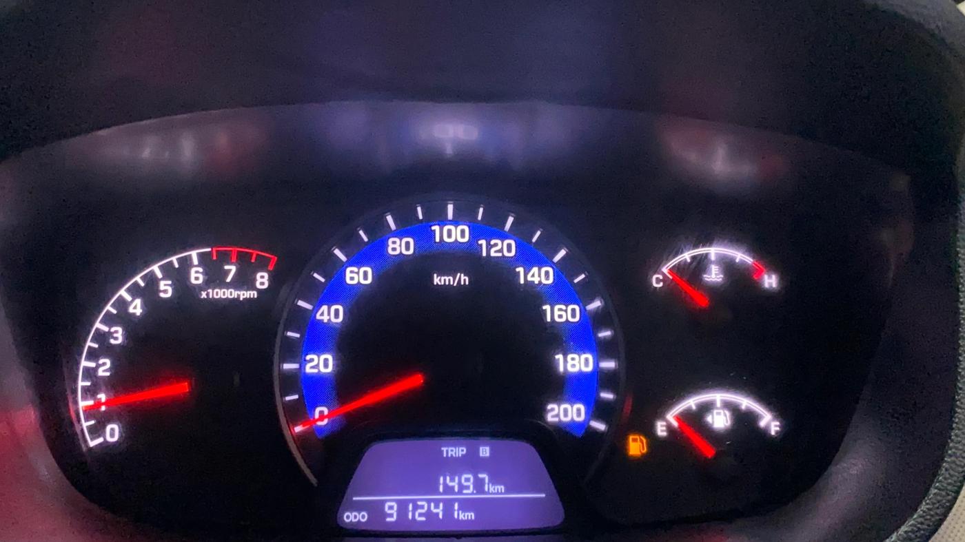 2018 Hyundai Xcent S 1.2, Petrol, Manual, 91,238 km, Odometer Image
