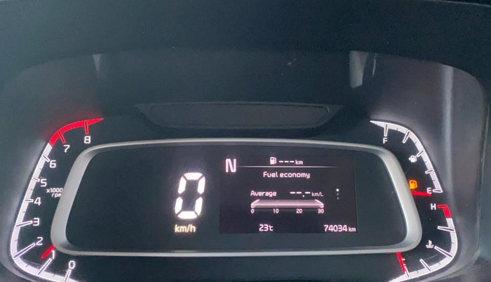 2022 KIA SONET HTX 1.0 IMT, Petrol, Manual, 74,033 km, Odometer Image