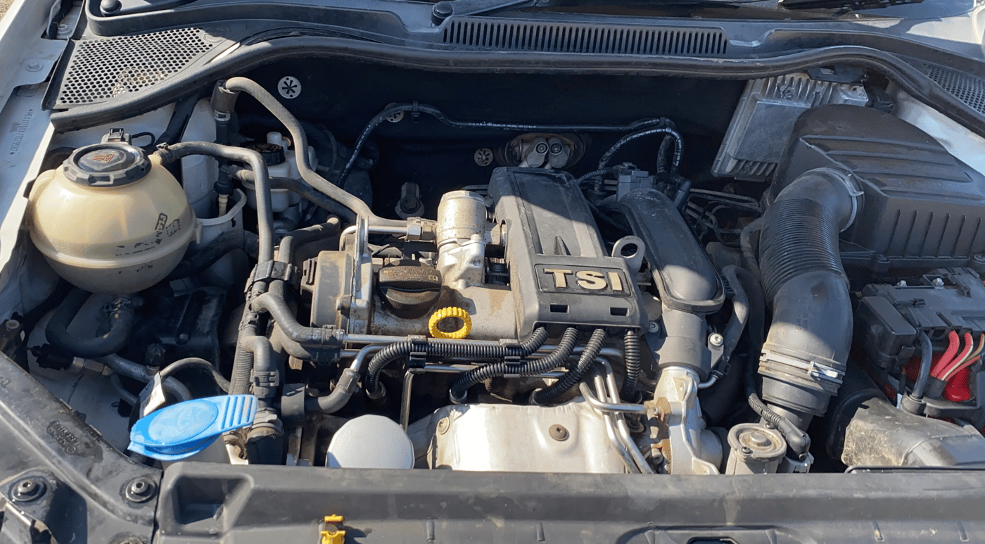 2017 Volkswagen Polo GT TSI AT, Petrol, Automatic, 1,04,458 km, Engine View - Right