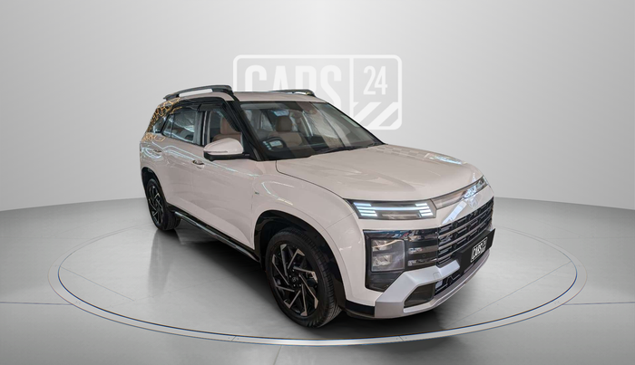 2025 Hyundai ALCAZAR Signature 7 STR 1.5 Turbo GDi Petrol DCT, Petrol, Automatic, 3,865 km, Right Front Diagonal