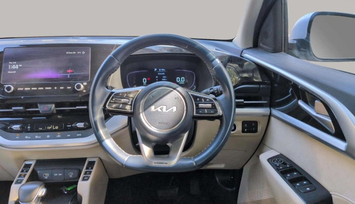 2023 KIA CARENS LUXURY PLUS 1.5 TURBO PETROL DCT 7 STR, Petrol, Automatic, 9,570 km, Steering Wheel Close Up