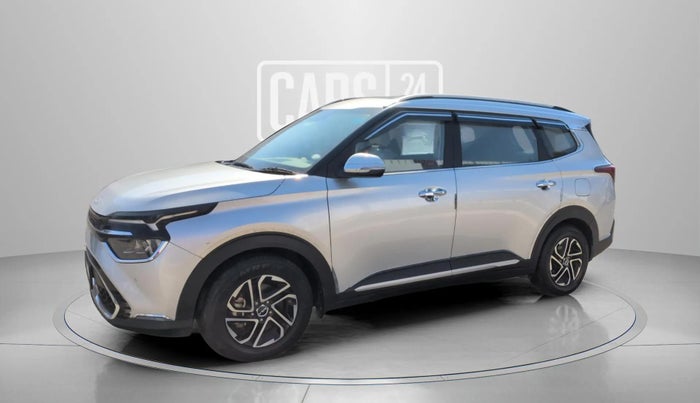 2023 KIA CARENS LUXURY PLUS 1.5 TURBO PETROL DCT 7 STR, Petrol, Automatic, 9,570 km, Left Front Diagonal