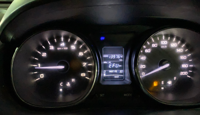 2018 Tata Tiago XZ PETROL, Petrol, Manual, 1,39,758 km, Odometer Image