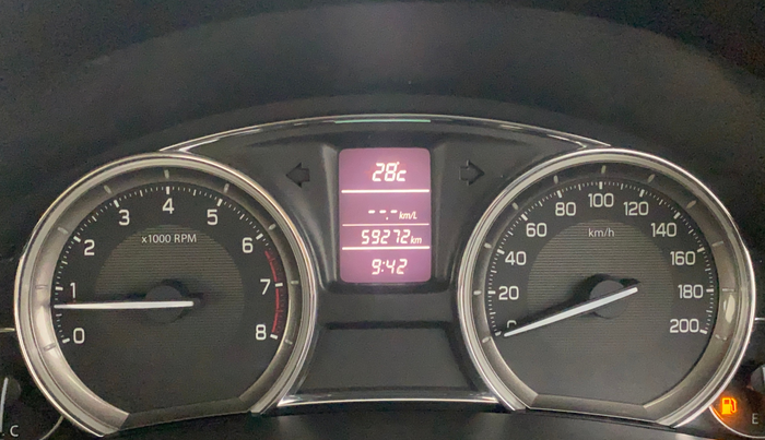 2017 Maruti Ciaz SIGMA 1.4 MT PETROL, Petrol, Manual, 59,220 km, Odometer Image