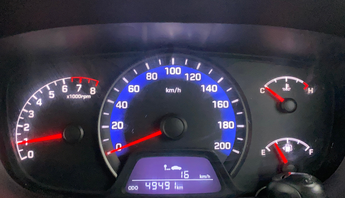 2014 Hyundai Xcent S (O) 1.2, Petrol, Manual, 49,491 km, Odometer Image