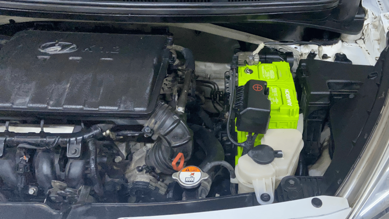 2017 Hyundai Grand i10 SPORTZ (O) AT 1.2 KAPPA VTVT, Petrol, Automatic, 39,461 km, Engine View - Left