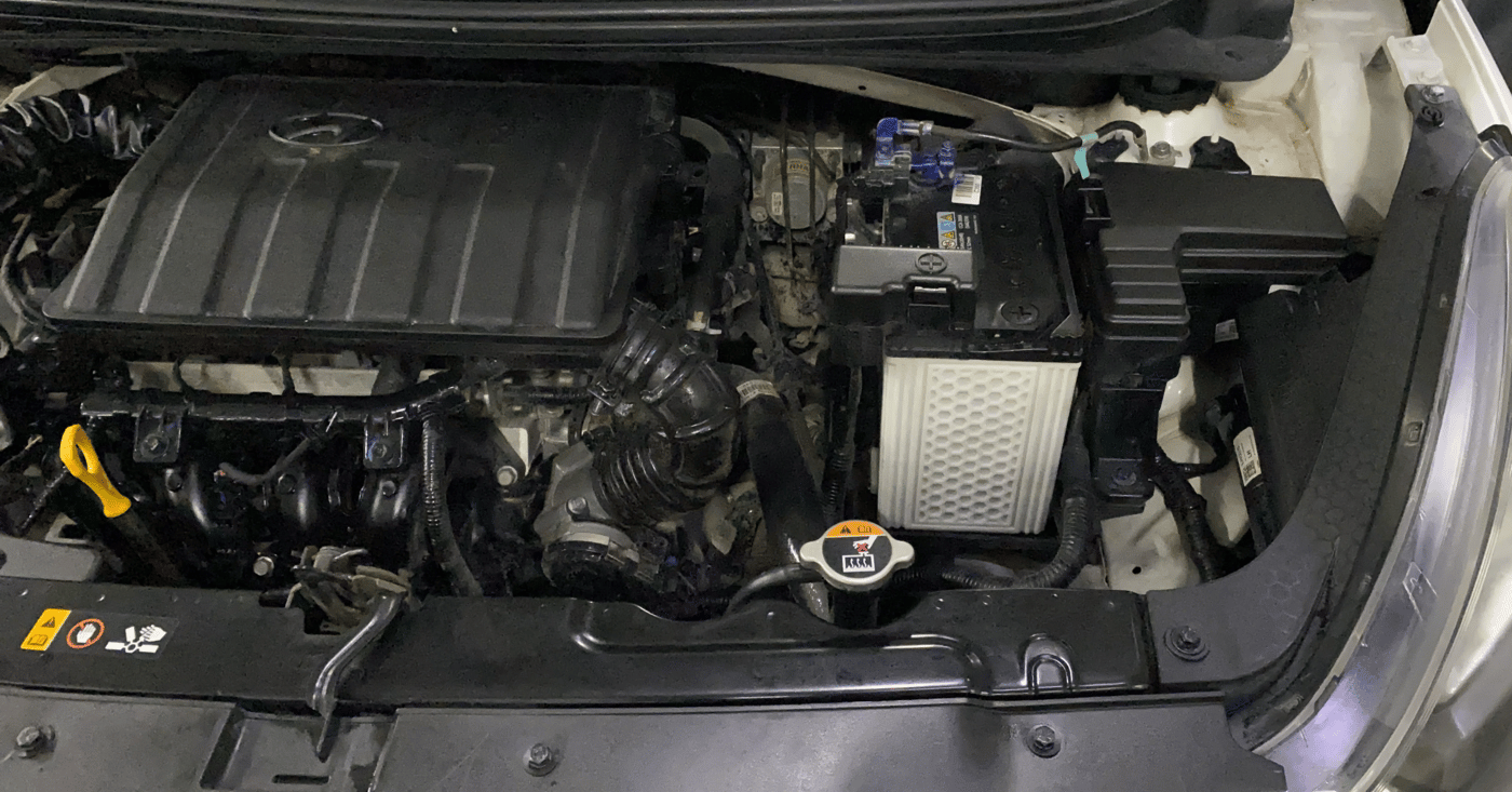 2022 Hyundai GRAND I10 NIOS SPORTZ 1.2 KAPPA VTVT, Petrol, Manual, 96,080 km, Engine View - Left