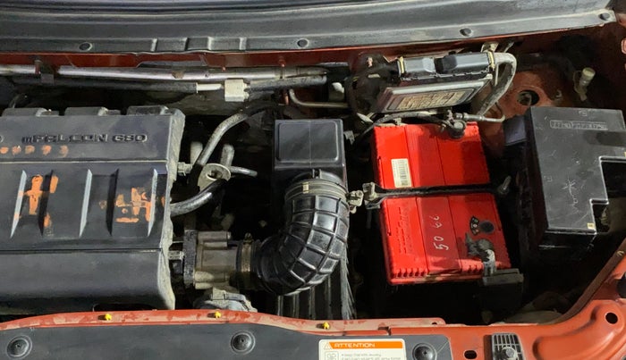 2017 Mahindra Kuv100 K6 6 STR, Petrol, Manual, 27,723 km, Engine View - Left