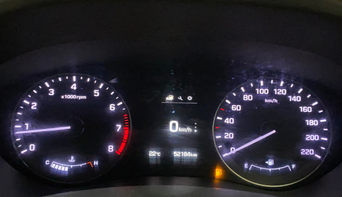 2017 Hyundai Elite i20 ASTA 1.2 (O), Petrol, Manual, 52,163 km, Odometer Image