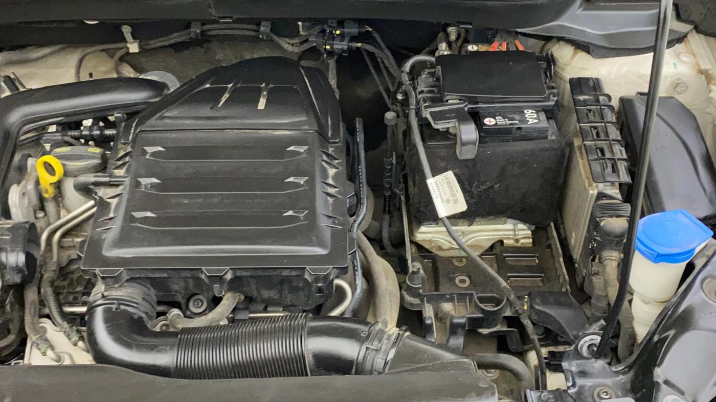 2022 Volkswagen TAIGUN TOPLINE 1.0 TSI AT, Petrol, Automatic, 55,428 km, Engine View - Left