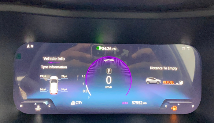 2024 Tata NEXON Fearless Plus S 1.2 Revotron 7DCA Dark Edition, Petrol, Automatic, 37,581 km, Odometer Image