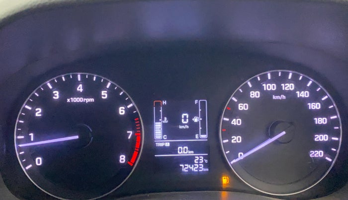 2017 Hyundai Creta E PLUS 1.6 PETROL, Petrol, Manual, 72,393 km, Odometer Image