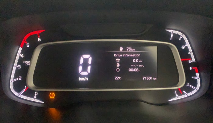 2022 KIA SONET HTX 1.5, Diesel, Manual, 71,501 km, Odometer Image