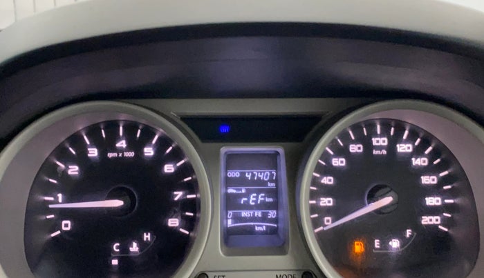 2017 Tata TIGOR XZ PETROL, Petrol, Manual, 47,384 km, Odometer Image
