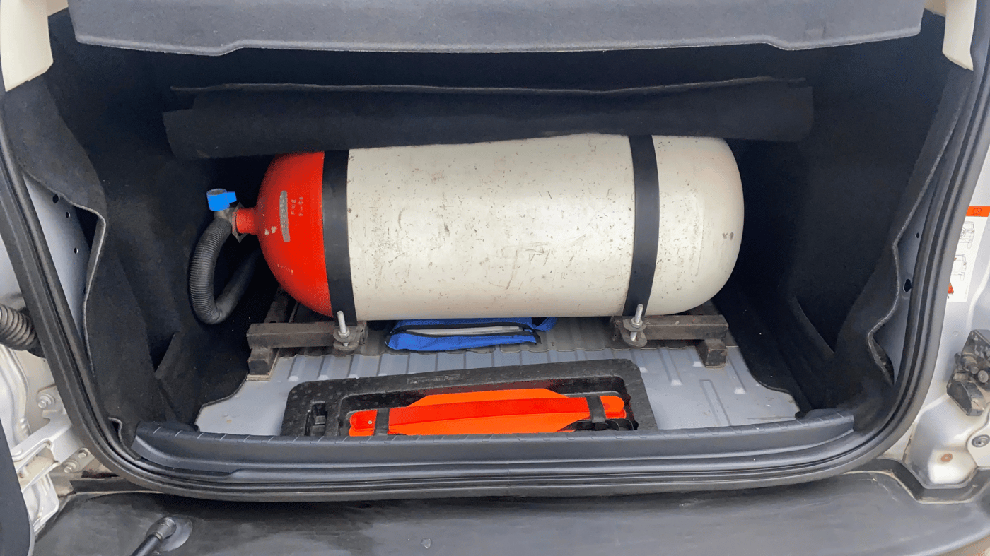 2018 Ford Ecosport TREND + 1.5L PETROL AT, CNG, Automatic, 60,393 km, Boot Inside